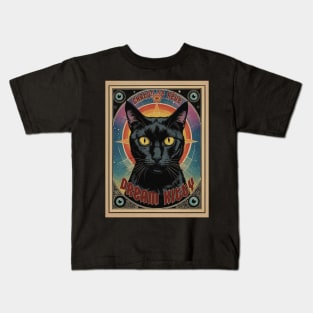 Mystic Dream Kitty Art Kids T-Shirt